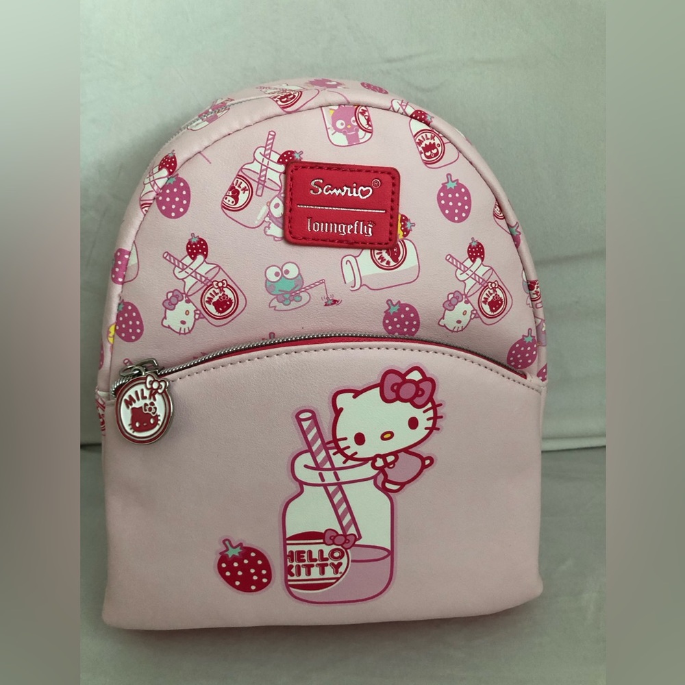 Loungefly Sanrio Hello Kitty Strawberry Milk Mini Pink Backpack
